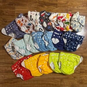 19 Reusable Cloth Diaper Lot